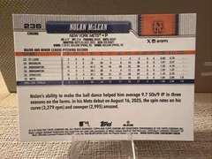 2026 Topps Chrome Nolan Mclean Green Wave /99 RC