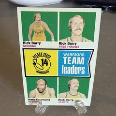 1974-75 Topps – Team Leaders Rick Barry, Nate Thurmond #87