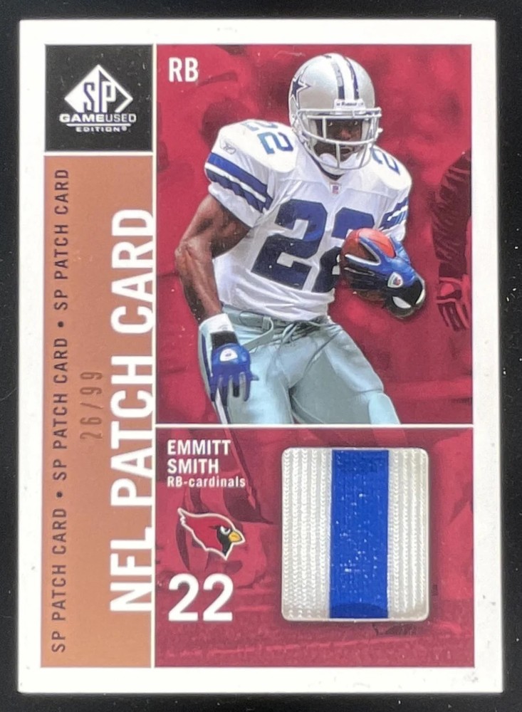 2003 SP Game Used SP Patches Single #PC1-ES Emmitt Smith /99