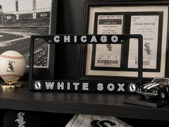 Chicago White Sox License Plate Frame Cover – Black – EliteAuto3K