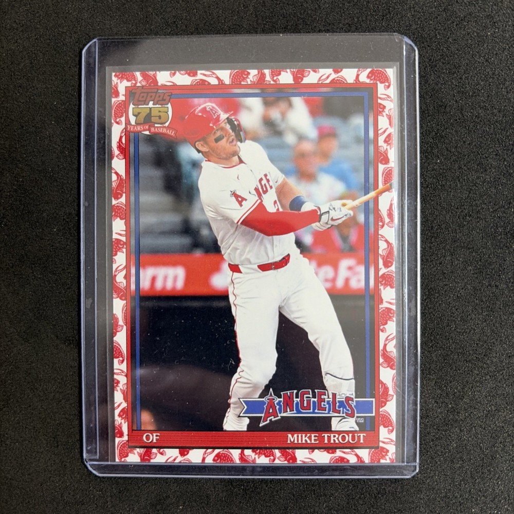 2026 Topps Series 1 Japan Edition Mike Trout Koi Color Match #T91-1 Angels