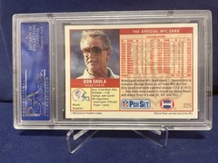 Don Shula Miami Dolphins Autographed Card PSA/DNA