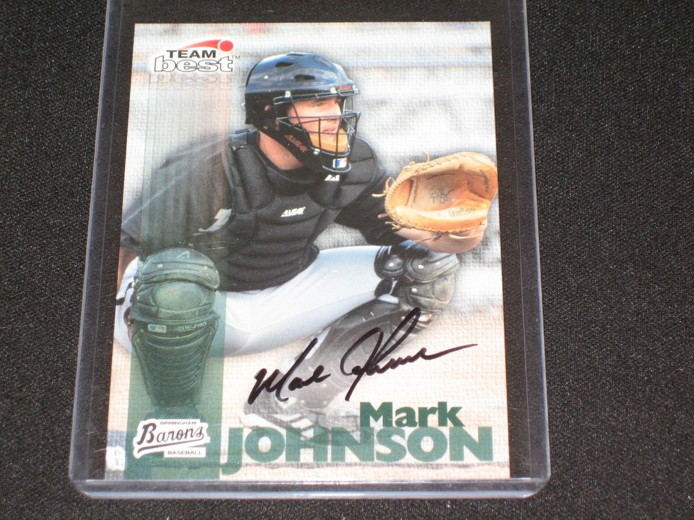 MARK JOHNSON SIGNED AUTOGRAPHED ROOKIE CERTIFIED CARD
