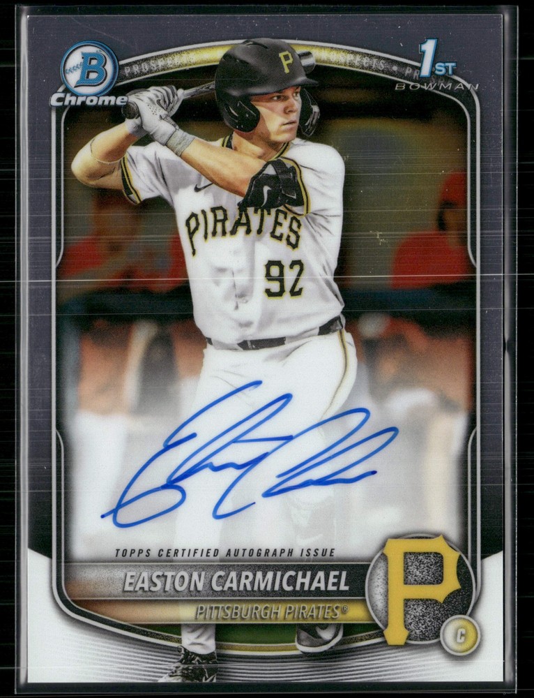2025 Bowman Chrome #CPA-ECA Easton Carmichael Chrome Prospect Auto