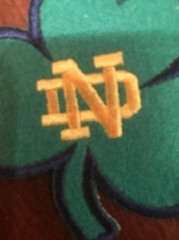 Notre Dame Fighting Irish Vintage Embroidered Iron On Patch 3&Prime; x 3&Prime;