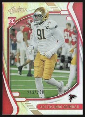 2021 Panini Absolute #155 Adetokunbo Ogundeji #/250 SN,RC