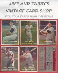 1957 TOPPS BASEBALL #3 TO #406 / SEE DROP DOWN MENU