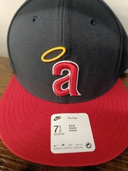 Men&rsquo;s California Angels Nike Navy/Red Rewind Cooperstown True Performance Fitted