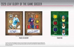 2026 Leaf Glory of the Game Soccer Factory Sealed Hobby Box
