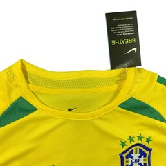 Ronaldo #9 Brazil 2002 World Cup Home Jersey – Men’s Retro Soccer Shirt – NEW