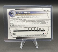 2025 Bowman Draft #BD-178 Sean Gamble Sky Blue Border #/499