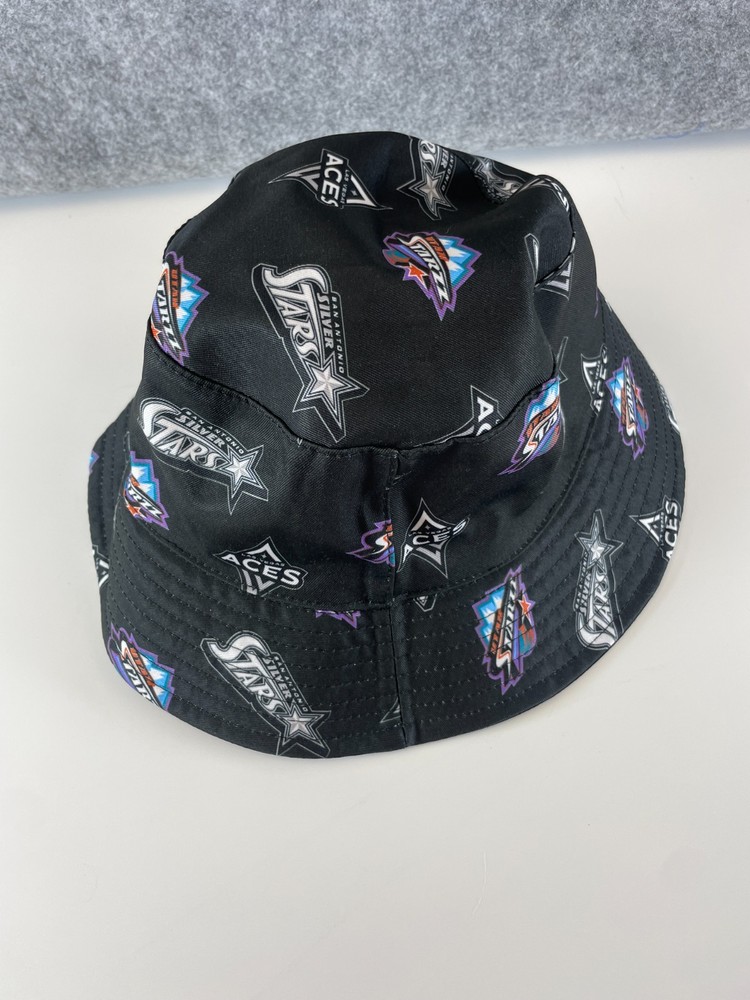 Las Vegas Aces San Antonio Silver Stars Utah Reversible Bucket Hat Black WNBA