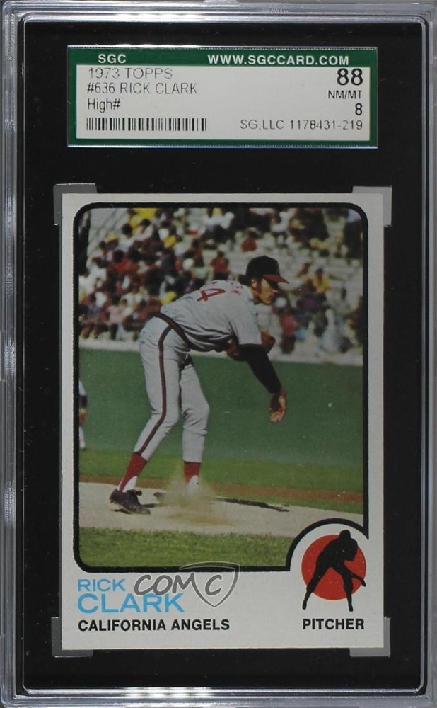 1973 Topps High Number Rickey Clark #636 SGC 88 uk2