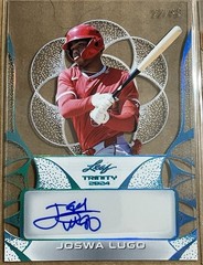 2024 Leaf Trinity Joswa Lugo Patch Auto /99 Steel Red Auto /5 Clear Auto /49 /99