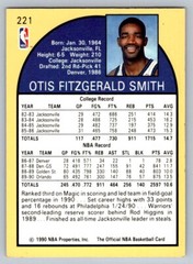 1990-91 NBA Hoops – #221 Otis Smith