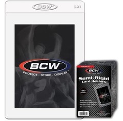 (200) Semi-Rigid #1 Card Holders BCW Grading Submissions Size (4×50 ct.)