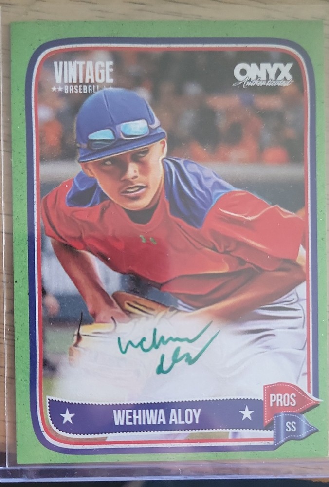 2024 Onyx Vintage Wehiwa Aloy Green Auto /50