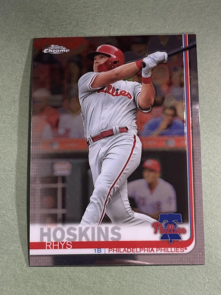 Rhys Hoskins 2019 Topps Chrome Philadelphia Phillies #195 *3563*