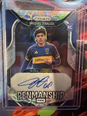 2025-26 Prizm FIFA Exequiel Zeballos Penmanship RC Choice Prizm Auto #P-EZ