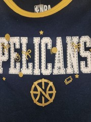 Baby 3-6 Months NBA New Orleans Pelicans Bodysuit Navy Blue Gold NWOT