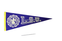 1960&rsquo;S PENNANT FELT LSU TIGERS VERY RARE TO FIND LIKE THIS MINT 29.5 X 12 RARE