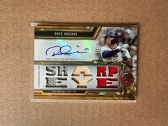 Rhys Hoskins 2020 Topps Triple Threads Sharp Eye Auto /9 #TTAR-RH2