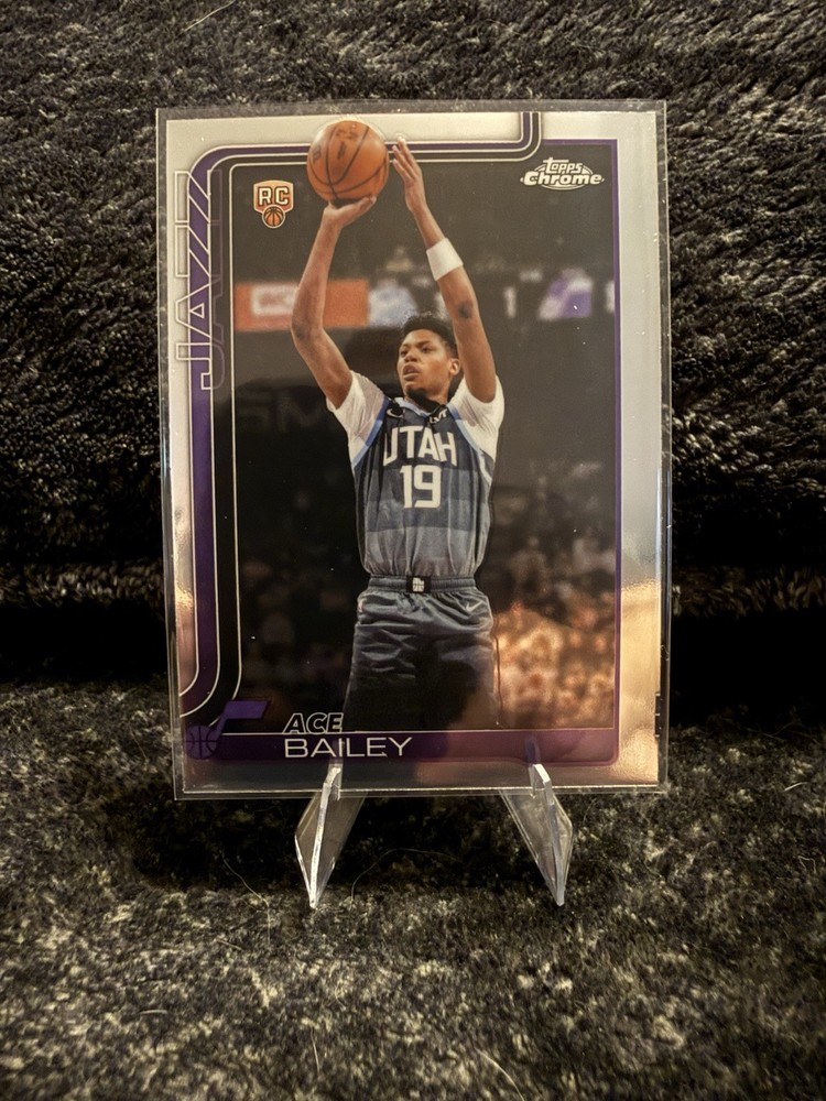 Topps 2026 Topps Chrome Update Ace Bailey Rookie #155 Utah Jazz Basketball