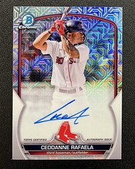 QTY AVL Ceddanne Rafaela Auto Bowman Chrome Mojo Refractor Autograph Prospect