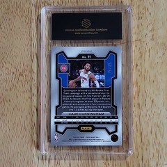 Panini 2023-24 Prizm Cade Cunningham #11 Green Pulsar Prizm 15/25 GAS 10