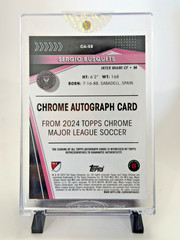 2024 Topps Chrome MLS Sergio Busquets Pink X-Fractor Auto 08/99 – Inter Miami