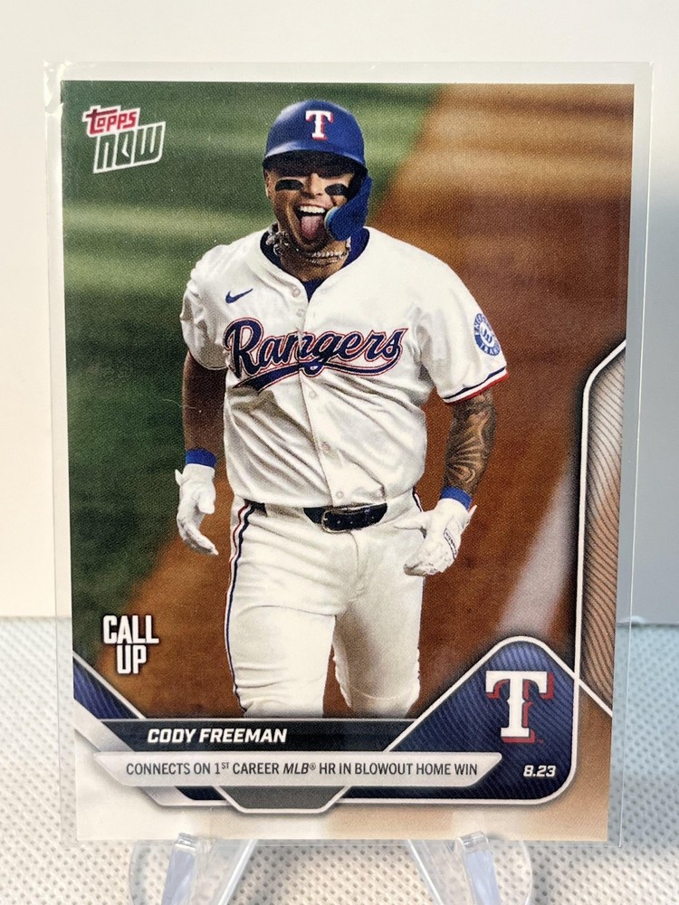 2025 Topps Now Cody Freeman #599 Texas Rangers
