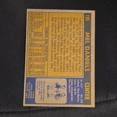 Mel Daniels – Topps 1971 ABA Base Set #195 Indiana Pacers Basketball Card