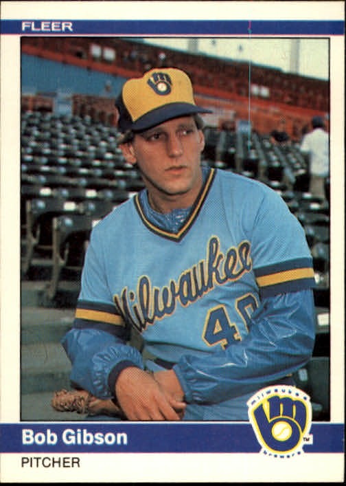 1984 Fleer #201 Bob L. Gibson RC – BB