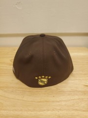 Mitchell & Ness Boston Bruins FIitted Hats Brown & Black Pair Of 2 Hats Size 7