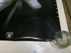 Original Oakland Raiders Jeff George Costacos 1997 Poster-AIR RAIDER-23×35-MINT!