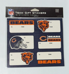 Chicago Bears Gift Stickers – Christmas Holiday Birthday – Perfect Presents