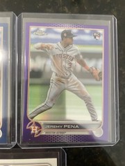 (3) 2020 Bowman 1st Edition JEREMY PENA PAPER +Chrome Rookie Lot HOUSTON ASTROS