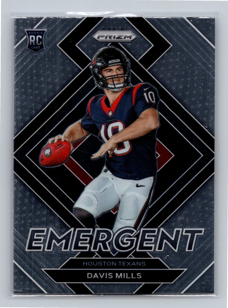 2021 Panini Prizm #E-18 Davis Mills Emergent Houston Texans RC