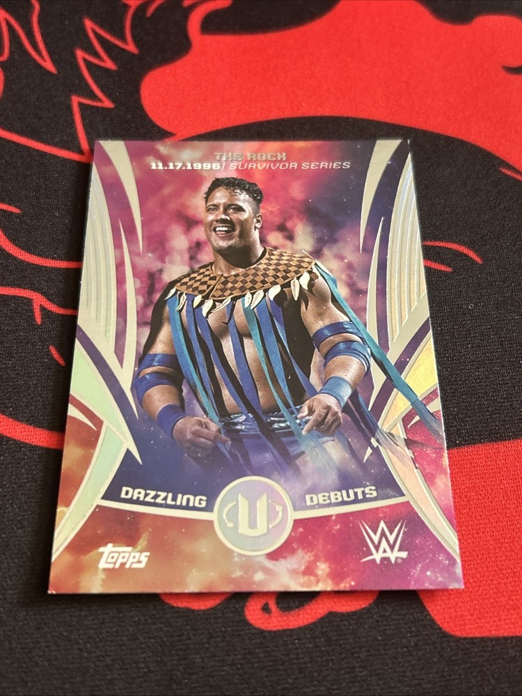 2025 Topps Universe WWE The Rock Dazzling Debuts Galaxy #DDE-9 (3)