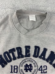 Adidas Notre Dame Fighting Irish Established 1842 Heather Grey Crewneck Sweatshi