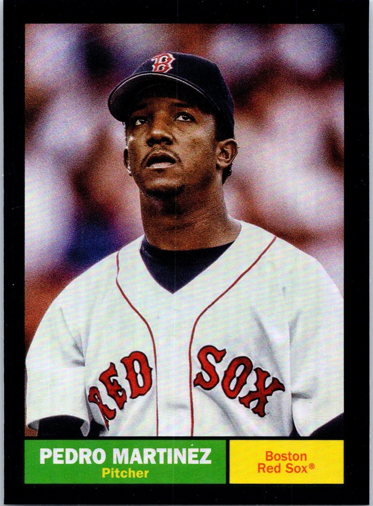 2024 Topps Archives Baseball Pedro Martinez Black Foil Red Sox HOF
