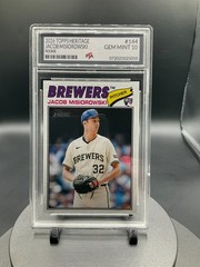 2026 Topps Heritage #144 Jacob Misiorowski Brewers RC GRADED GEM MINT PTA 10🔥