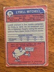 1973 Topps Football Card #56 – Lydell Mitchell, Baltimore Colts – Rookie – VG
