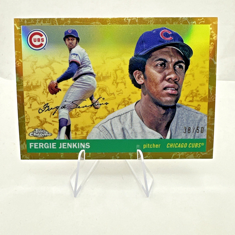 2025 Topps Chrome Platinum Fergie Jenkins Gold Toile Refractor /50 #364 Cubs