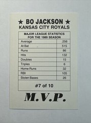 Bo Jackson ~ Promo-Oddball-Broder ~ 1989 1990 🎖️Awesome🎖️