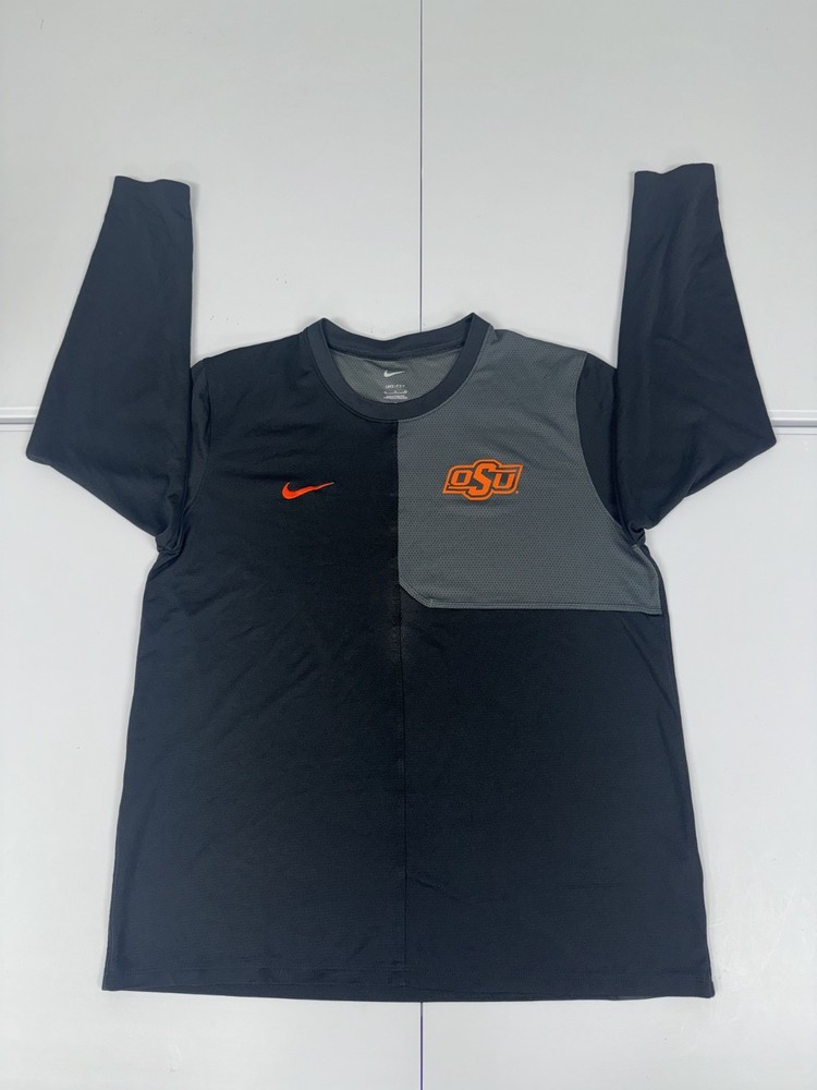 Nike Oklahoma State Cowboys Long Sleeve Shirt Men&rsquo;s Black/Dark Gray Used