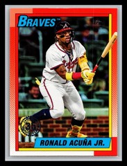 2025 Topps #T90-75 Ronald Acuña Jr. 1990 Topps Baseball 35th Anniversary