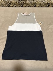 Mitchell and Ness Los Angeles Kings Nhl Hockey Tank Top Jersey black white gray