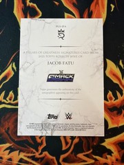 2025 JACOB FATU TOPPS ROYALTY PILLARS OF GREATNESS AUTO /99