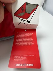Ohio State Buckeyes Ultra-Lite Folding Camping Chair Logo Brand New with Tags